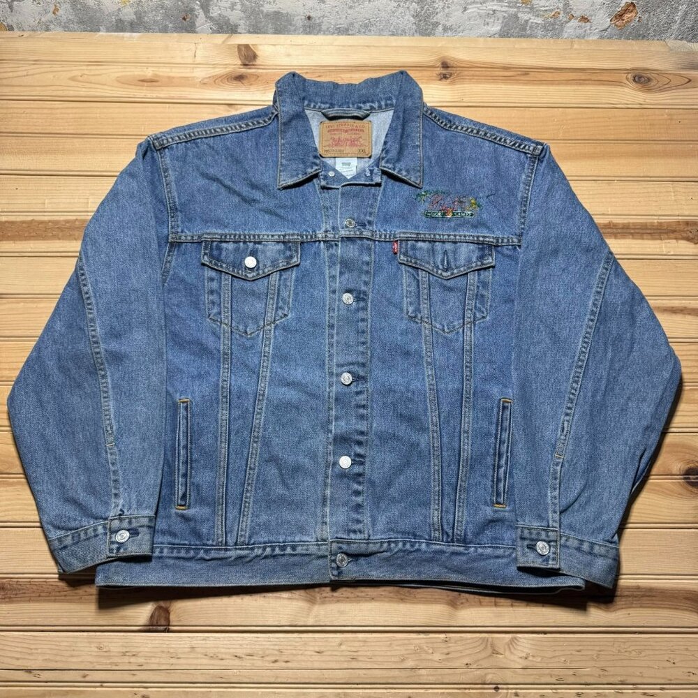 Vintage Y2K Levis Type III Island & Casino Relaxed Trucker Jacket 70507 0389 XXL